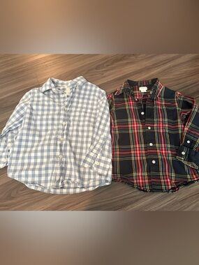 Crewcuts Boys Size 3 Set of 2 Long Sleeve Button Down Shirts